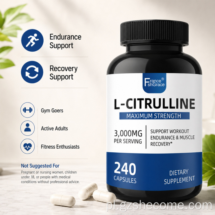 Shecome L Citrulline Capsules Odbudowa mięśni wytrzymałościowych